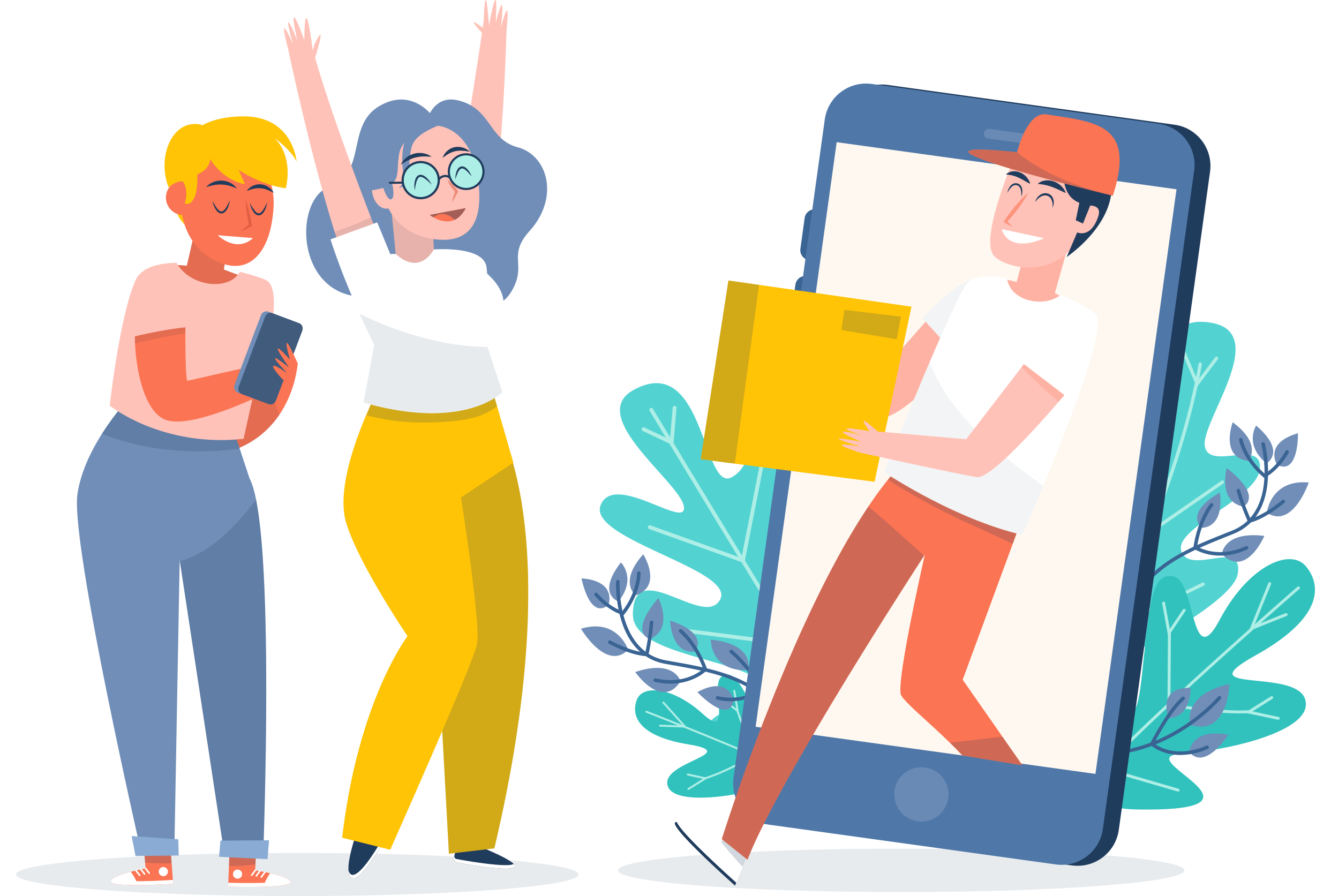 illustration of man choosing