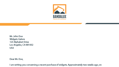 Bandalux - Letterhead