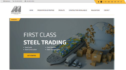 Marinho Steel Trading - Website